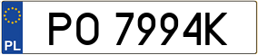Truck License Plate